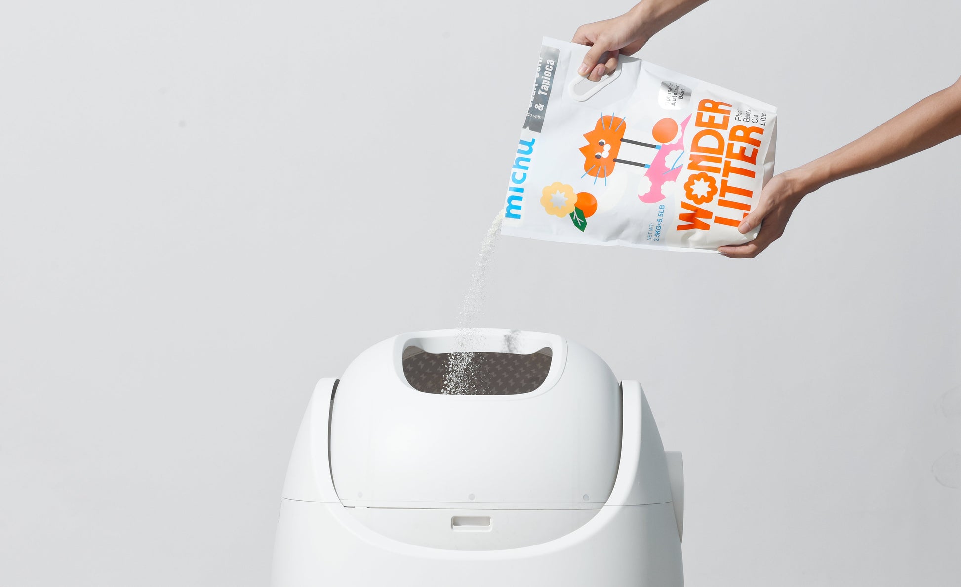 Michu Wonder Cat Litter Plant Based Litter Robot Friendly 5.5lb/88oz