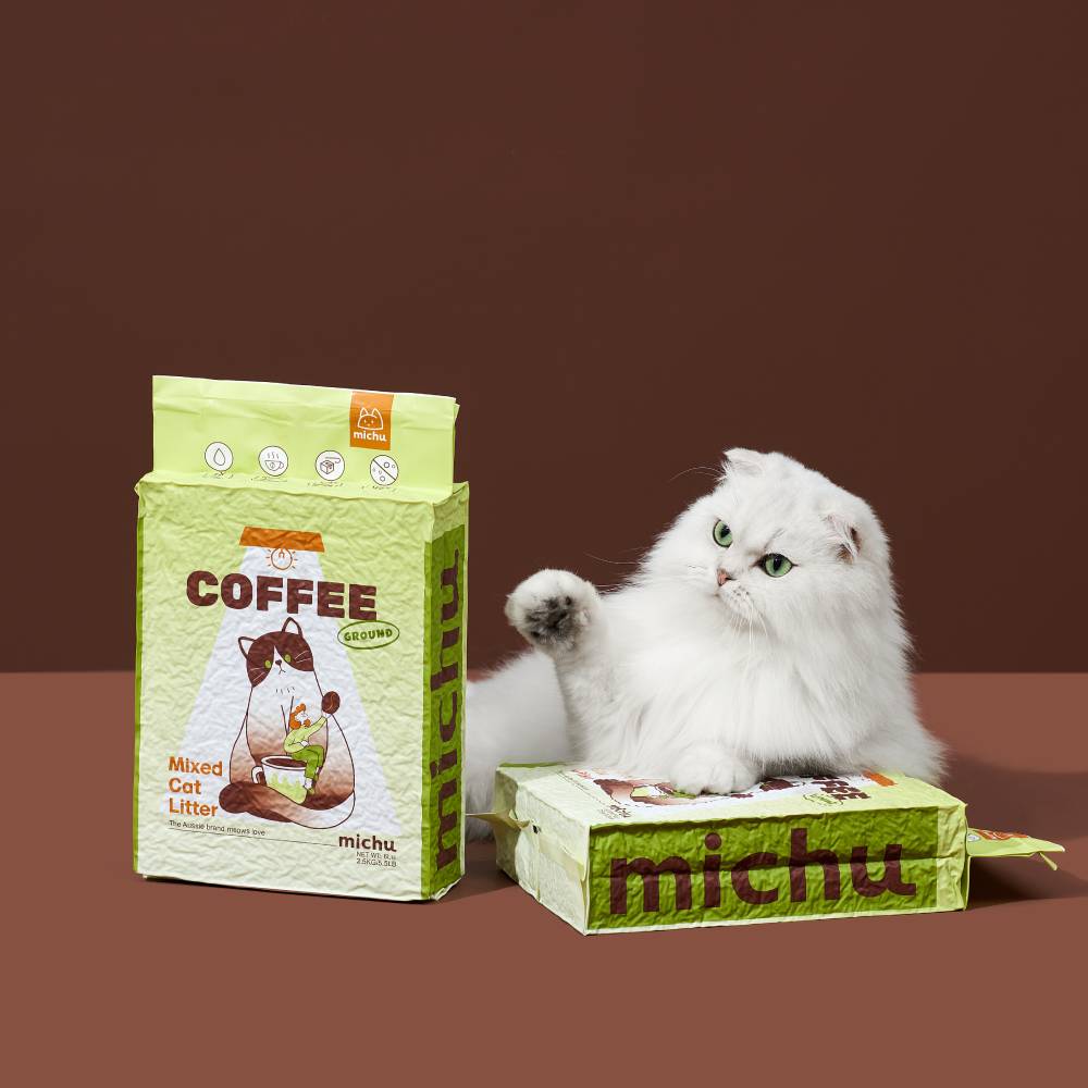 Michu Mixed Tofu Cat Litter, Heavy Duty Flushable Kitty Litter -5.5lb/88oz