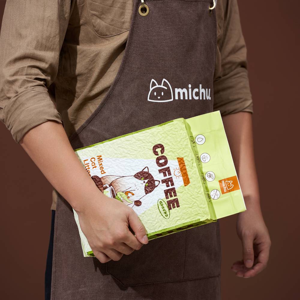 Michu Mixed Tofu Cat Litter, Heavy Duty Flushable Kitty Litter -5.5lb/88oz