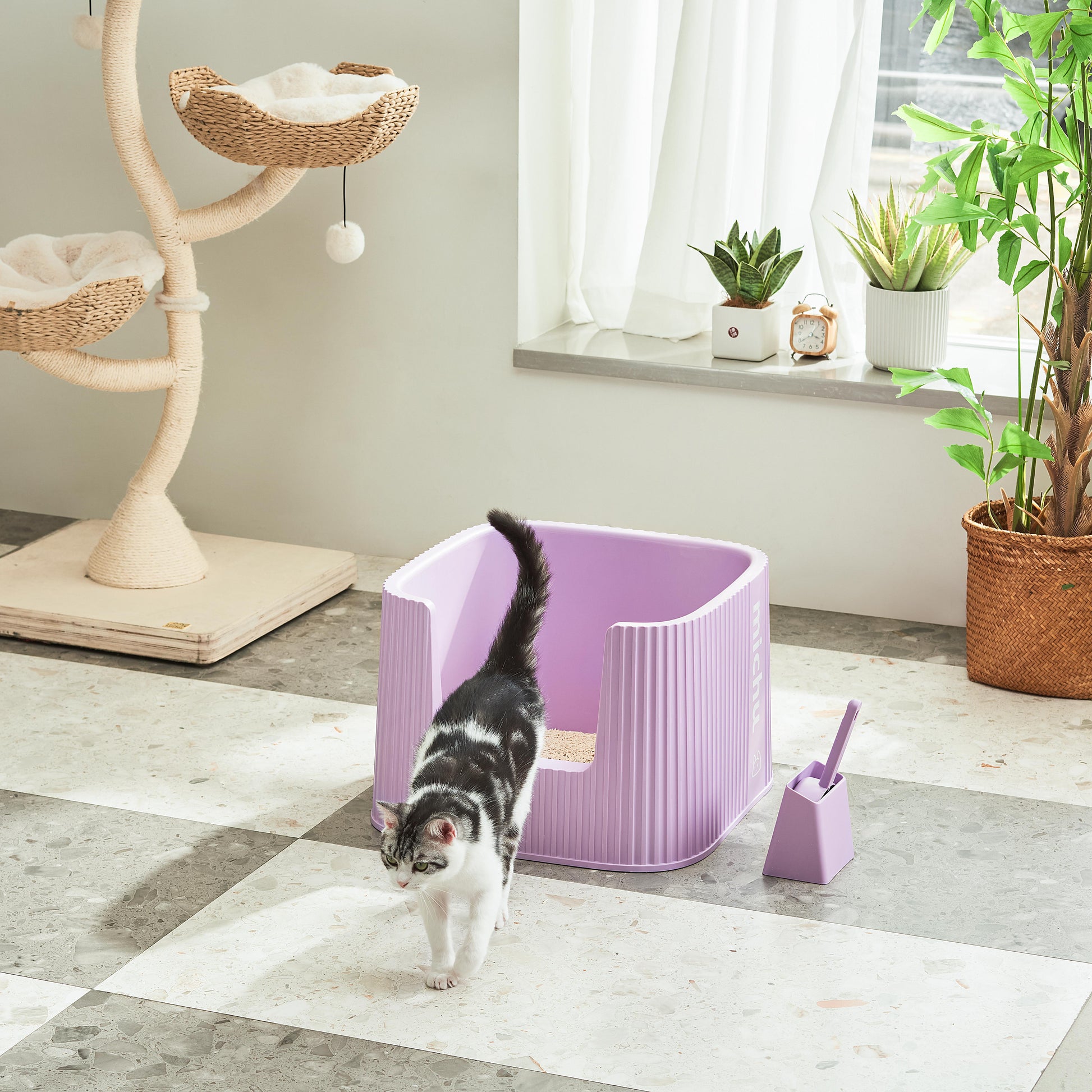 Michu XXL Stella Deluxe Cat Litter Box - Spacious Design