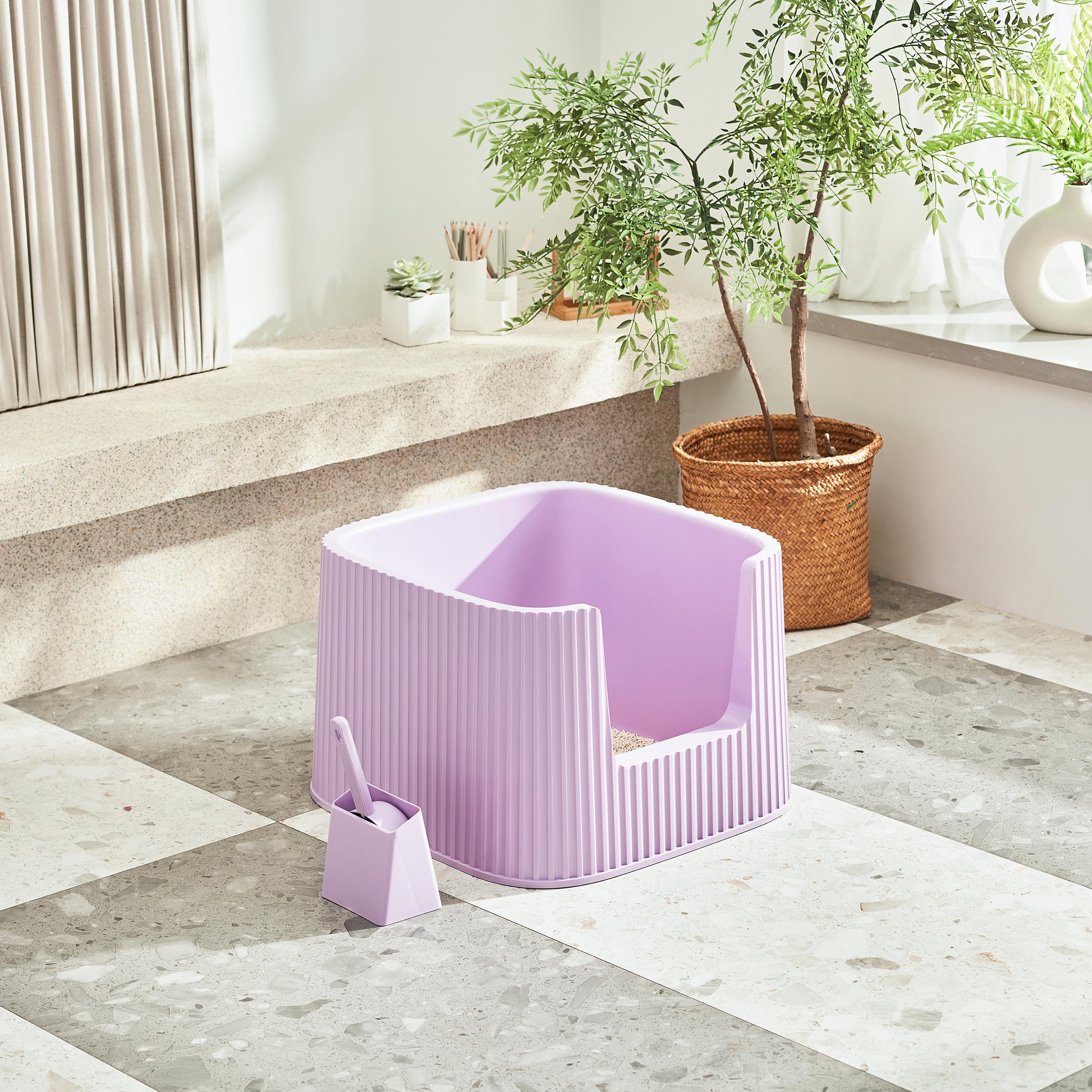 Michu XXL Stella Deluxe Cat Litter Box - Spacious Design