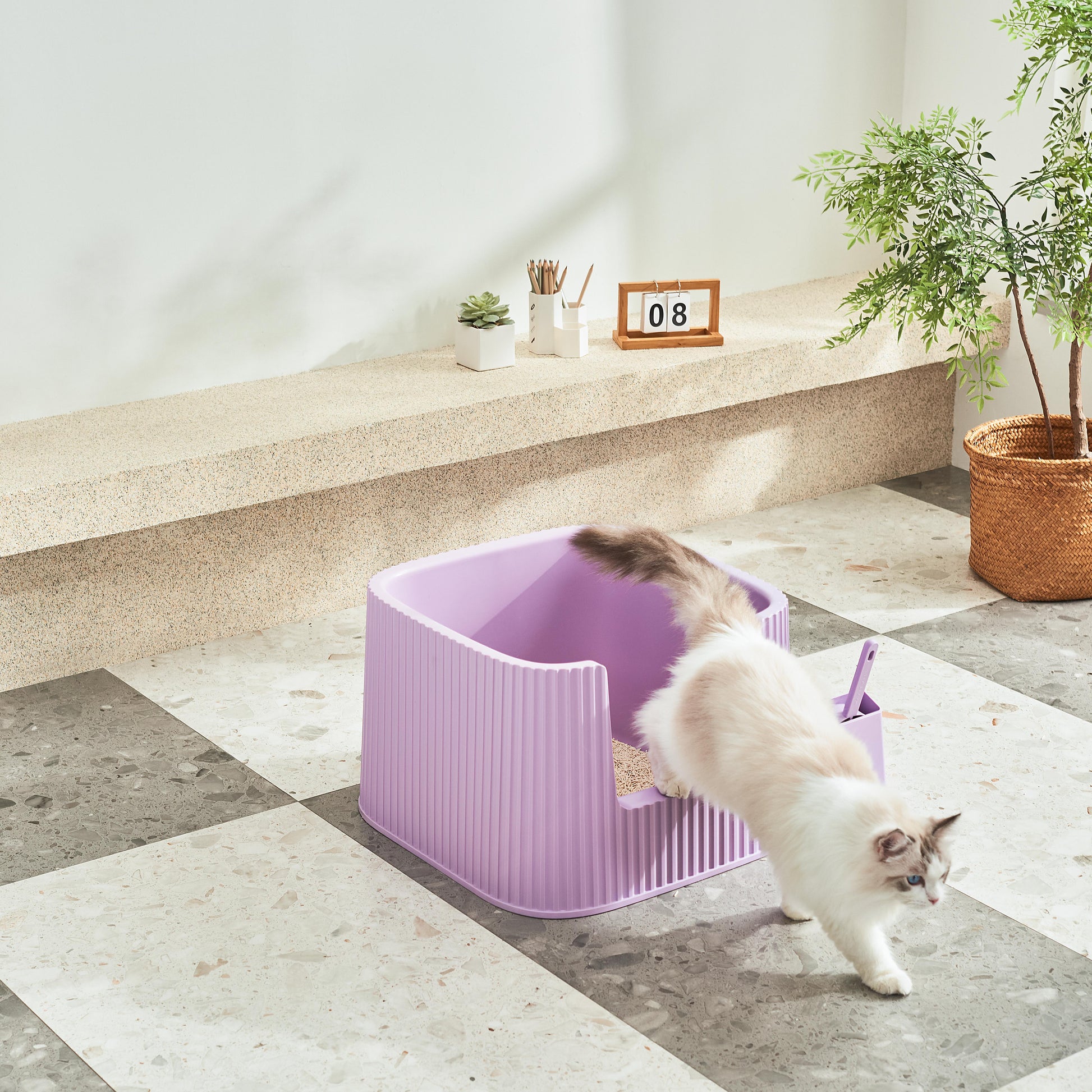 Michu XXL Stella Deluxe Cat Litter Box - Spacious Design