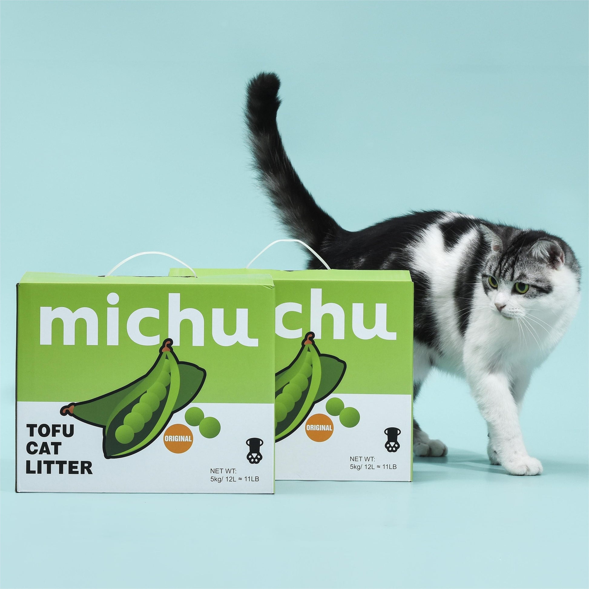 Michu Tofu Cat Litter Gen3 - Natural Clumping Tofu-Based Formula - Value Box 11 Lb [preorder]