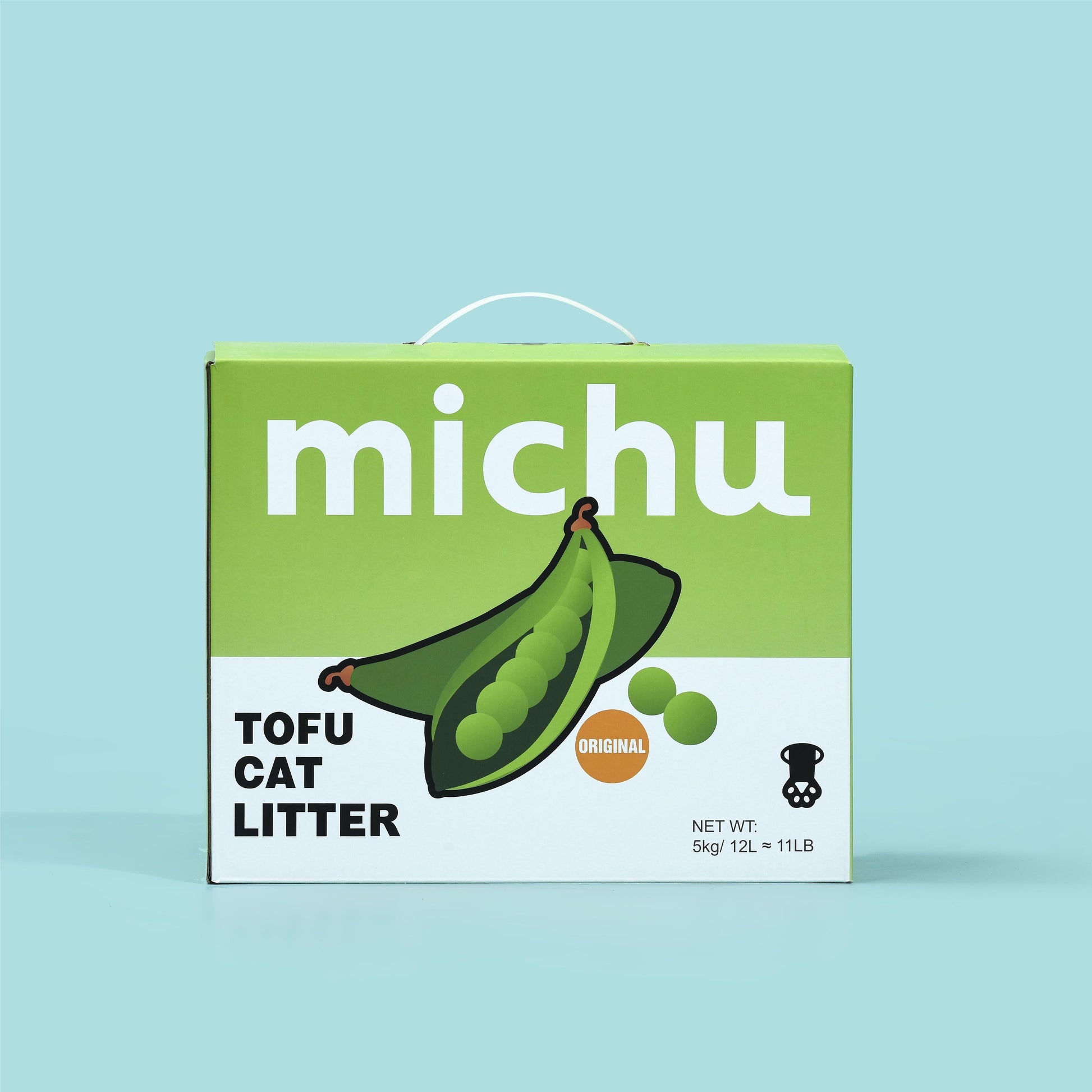 Michu Tofu Cat Litter Gen3 - Natural Clumping Tofu-Based Formula - Value Box 11 Lb [preorder]