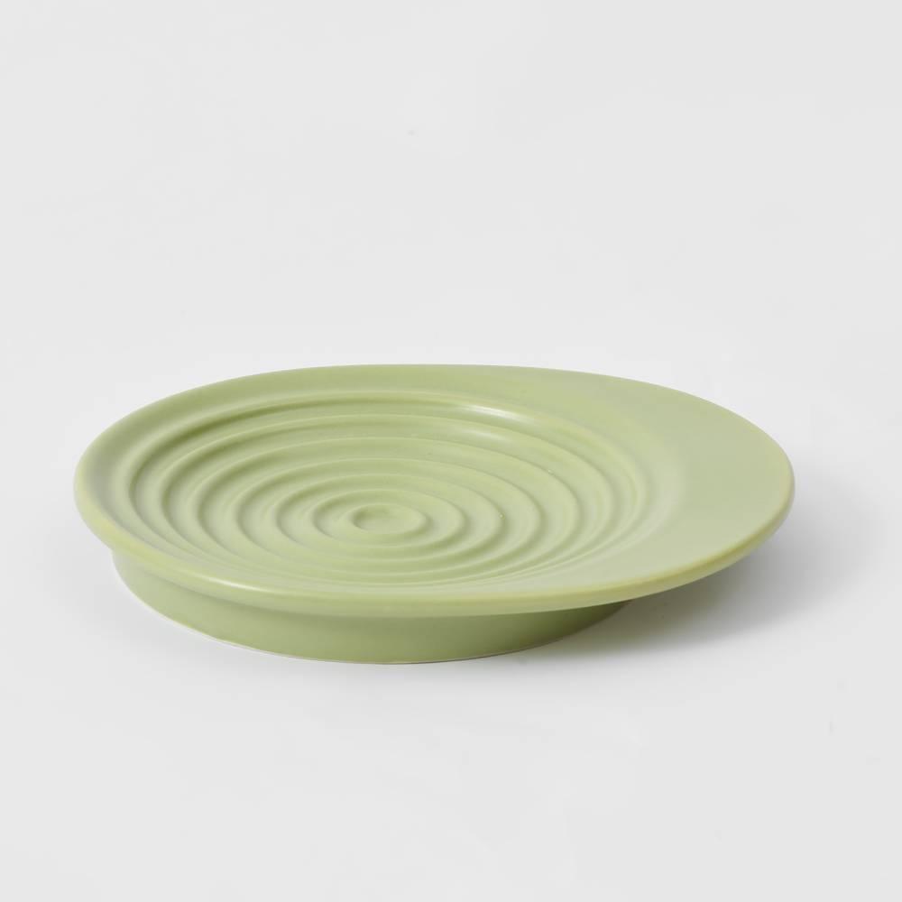 Michu Ceramic 3pcs Dinnerware Set- Raised Bowl and Plate Set for Everyday Pets Essentials