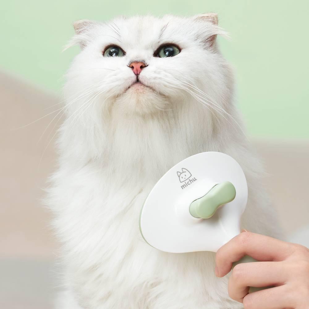 Michu Cream Pet Brush - Gentle and Effective Grooming for Dogs and Cats