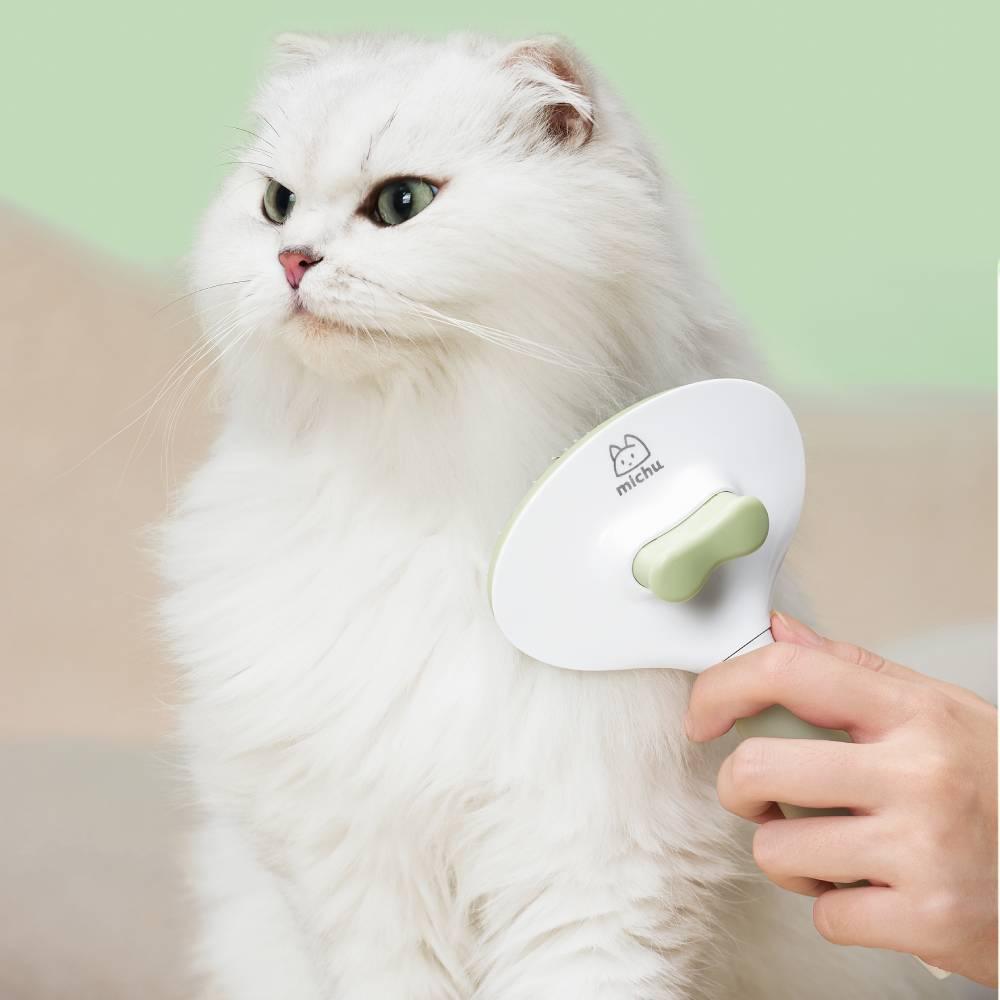 Michu Cream Pet Brush - Gentle and Effective Grooming for Dogs and Cats