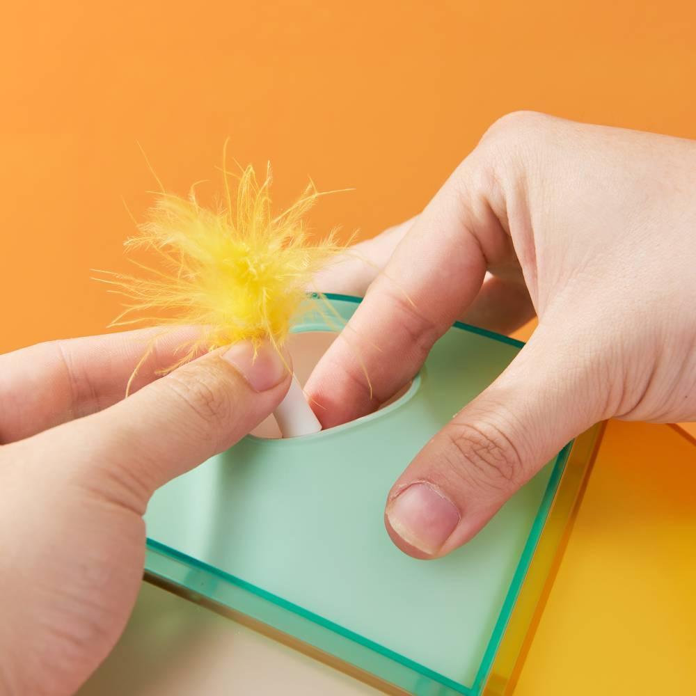 Michu Interactive Feathered Rechargeable Cat Toy Box [preorder]