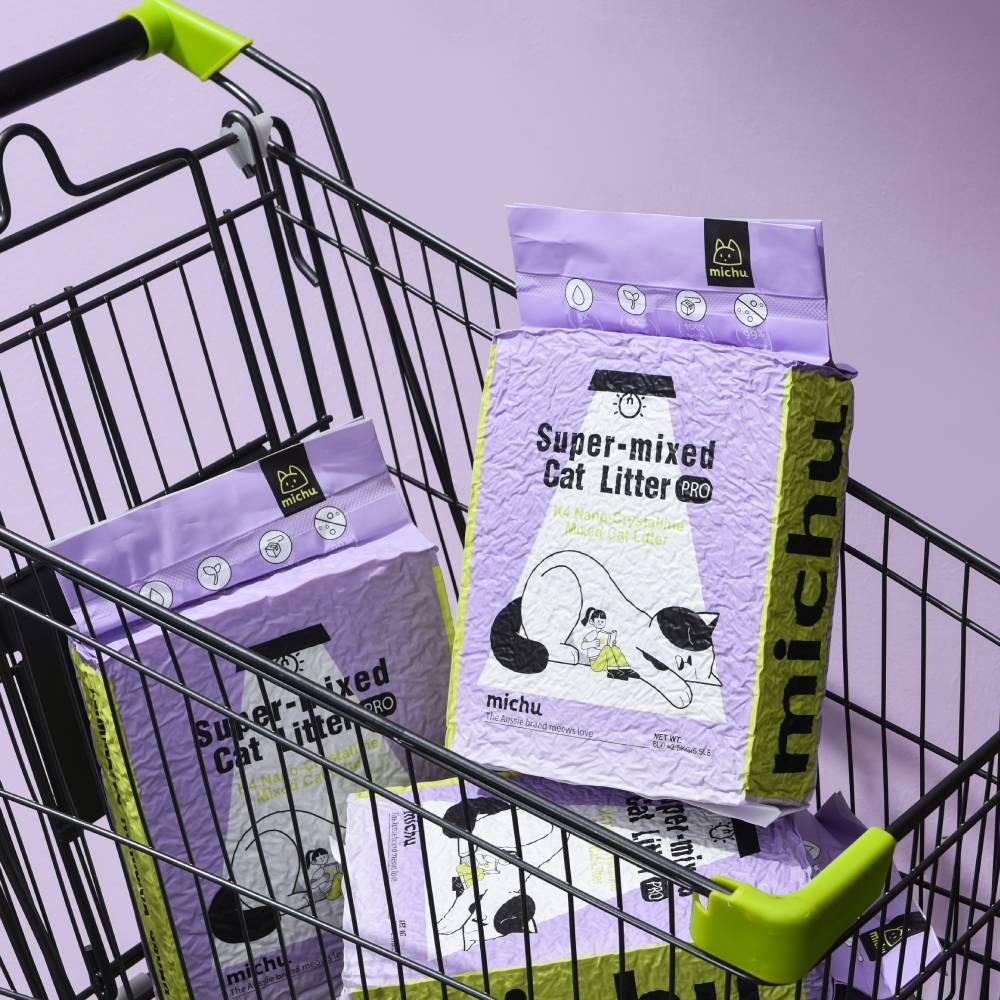 Michu Mixed Tofu Cat Litter, Heavy Duty Flushable Kitty Litter -5.5lb/88oz