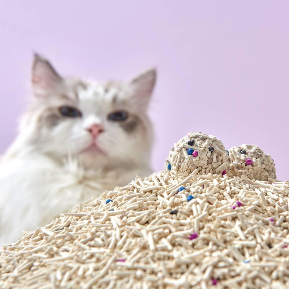 Michu Mixed Tofu Cat Litter, Heavy Duty Flushable Kitty Litter -5.5lb/88oz