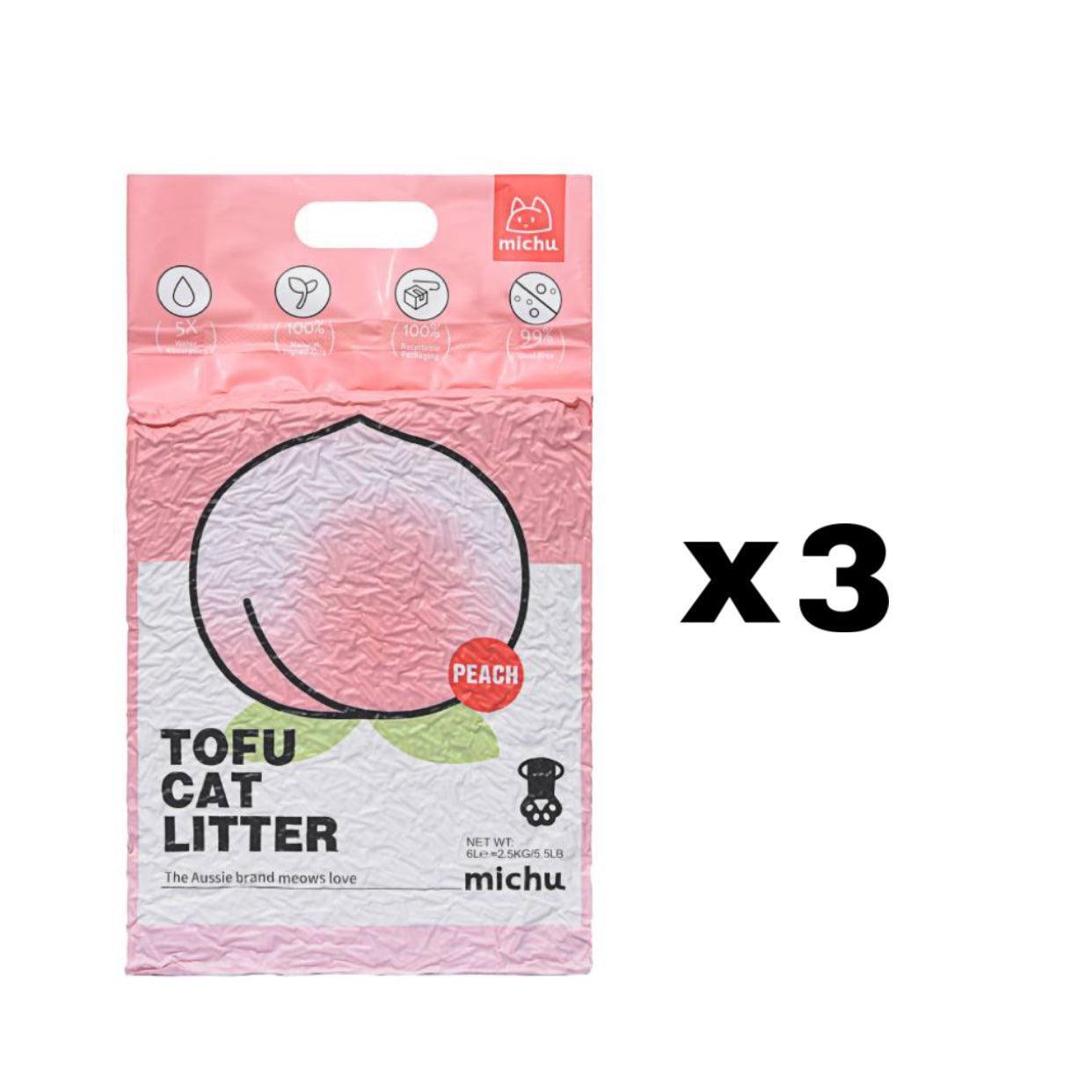 Michu Natural Clumping Tofu Cat Litter 5.5lb/88oz