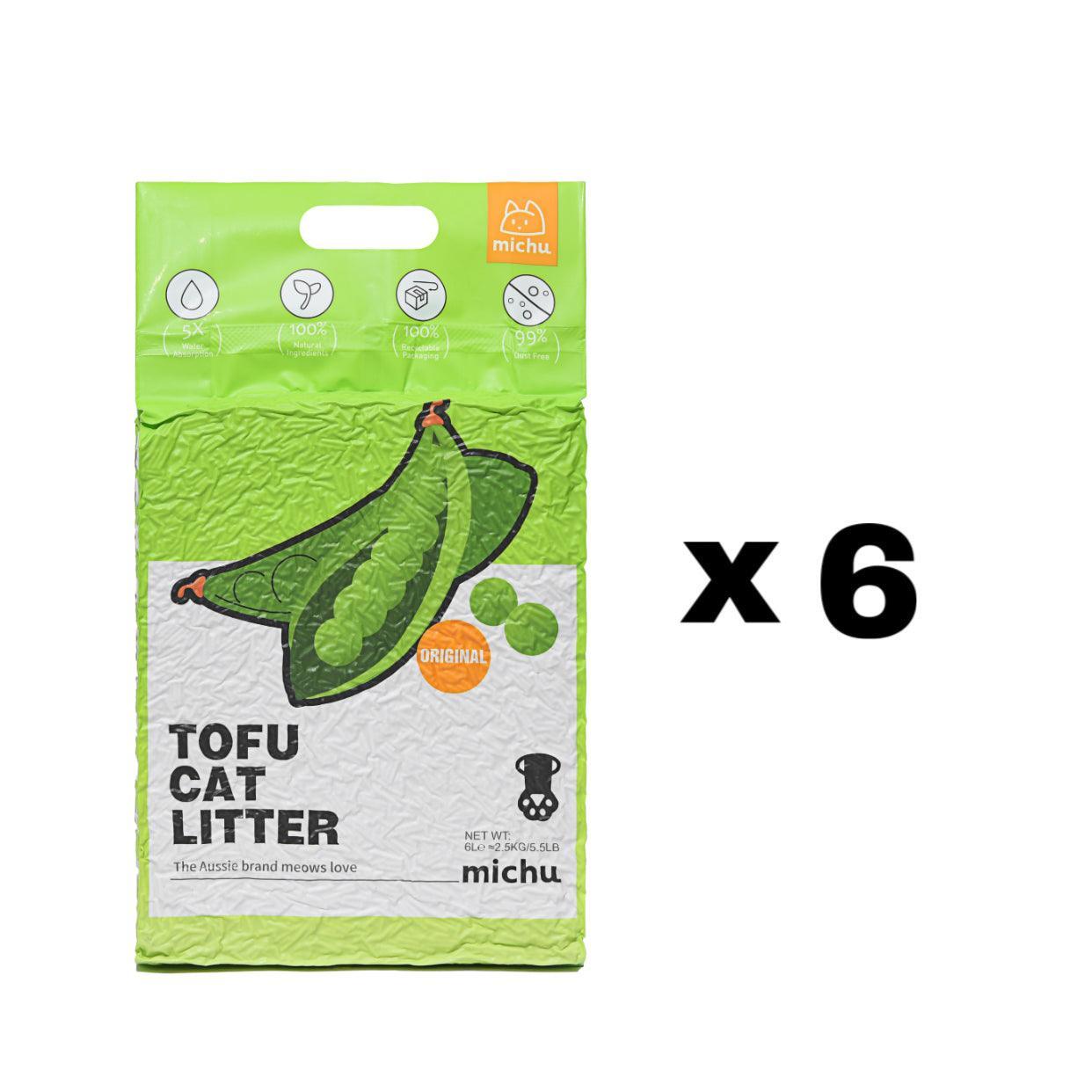 Michu Natural Clumping Tofu Cat Litter 5.5lb/88oz