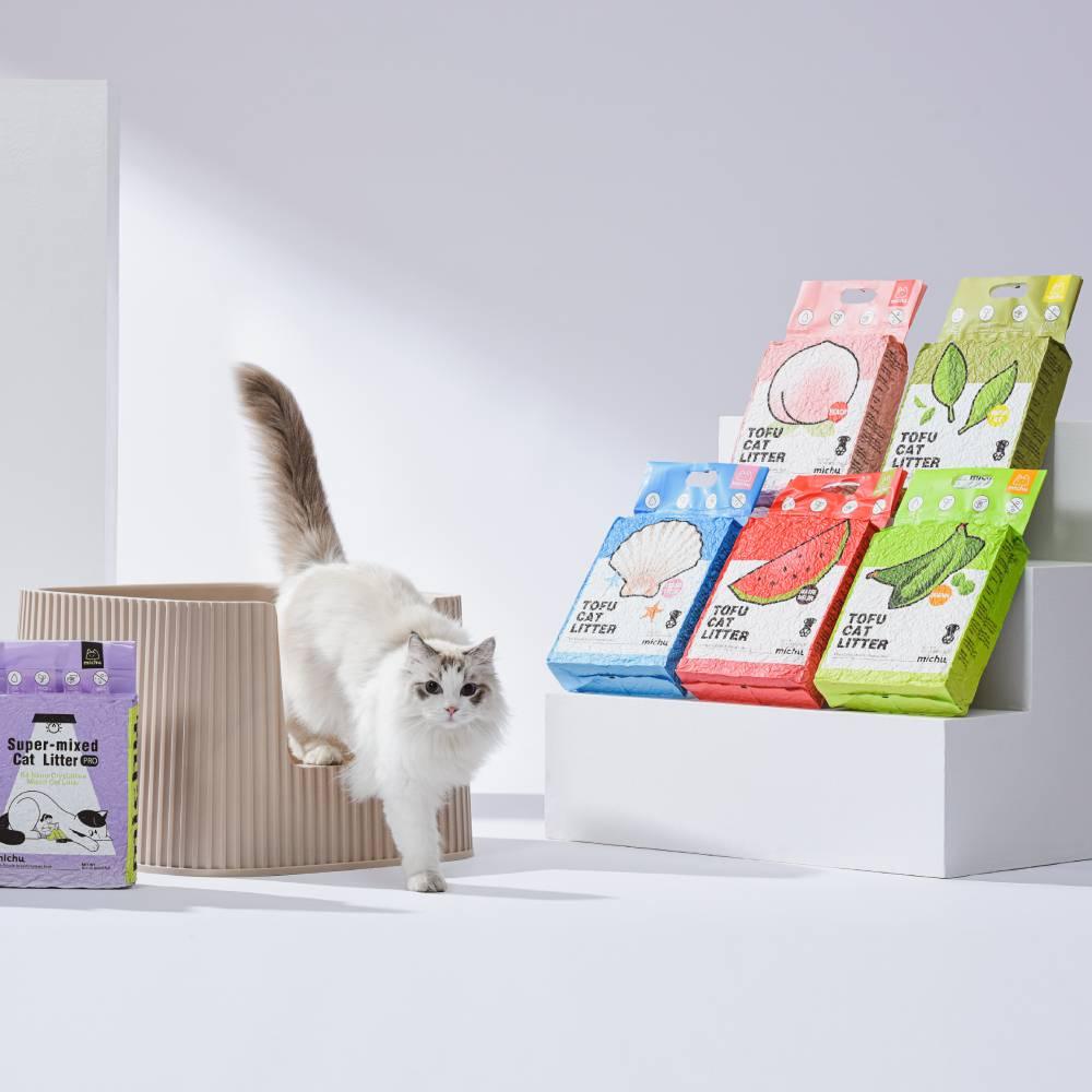Michu Natural Clumping Tofu Cat Litter 5.5lb/88oz