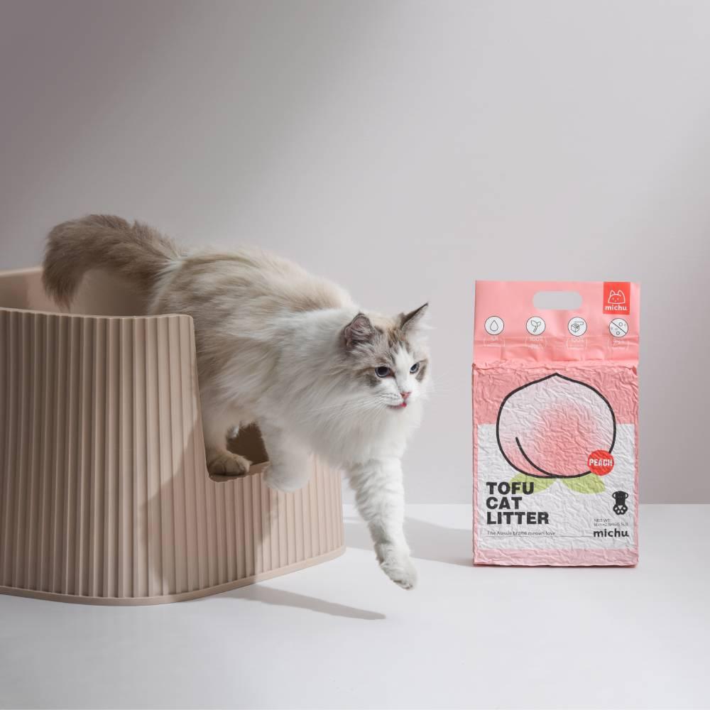 Michu Natural Clumping Tofu Cat Litter 5.5lb/88oz