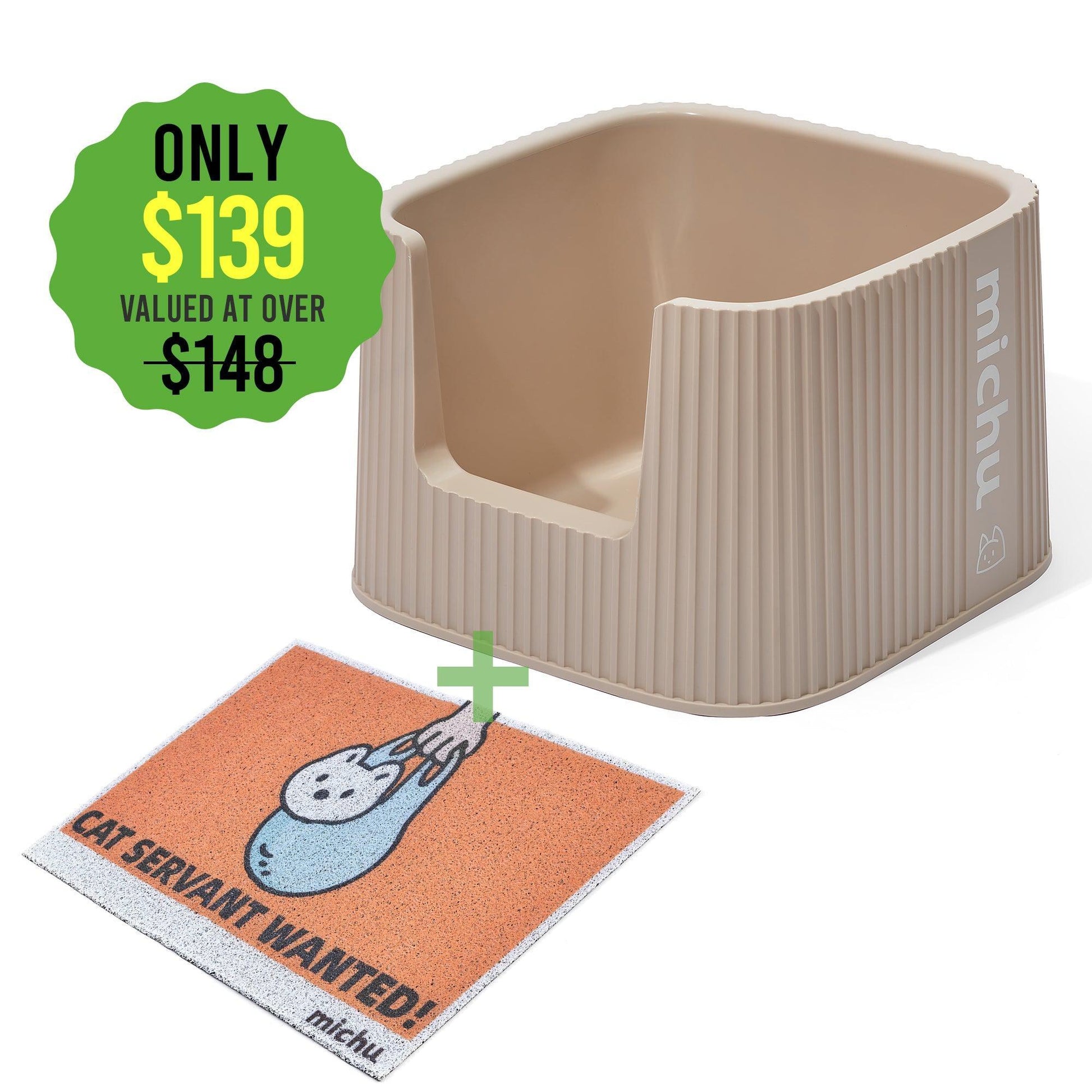 Michu XXL BoBa Deluxe Cat Litter Box - Spacious Design