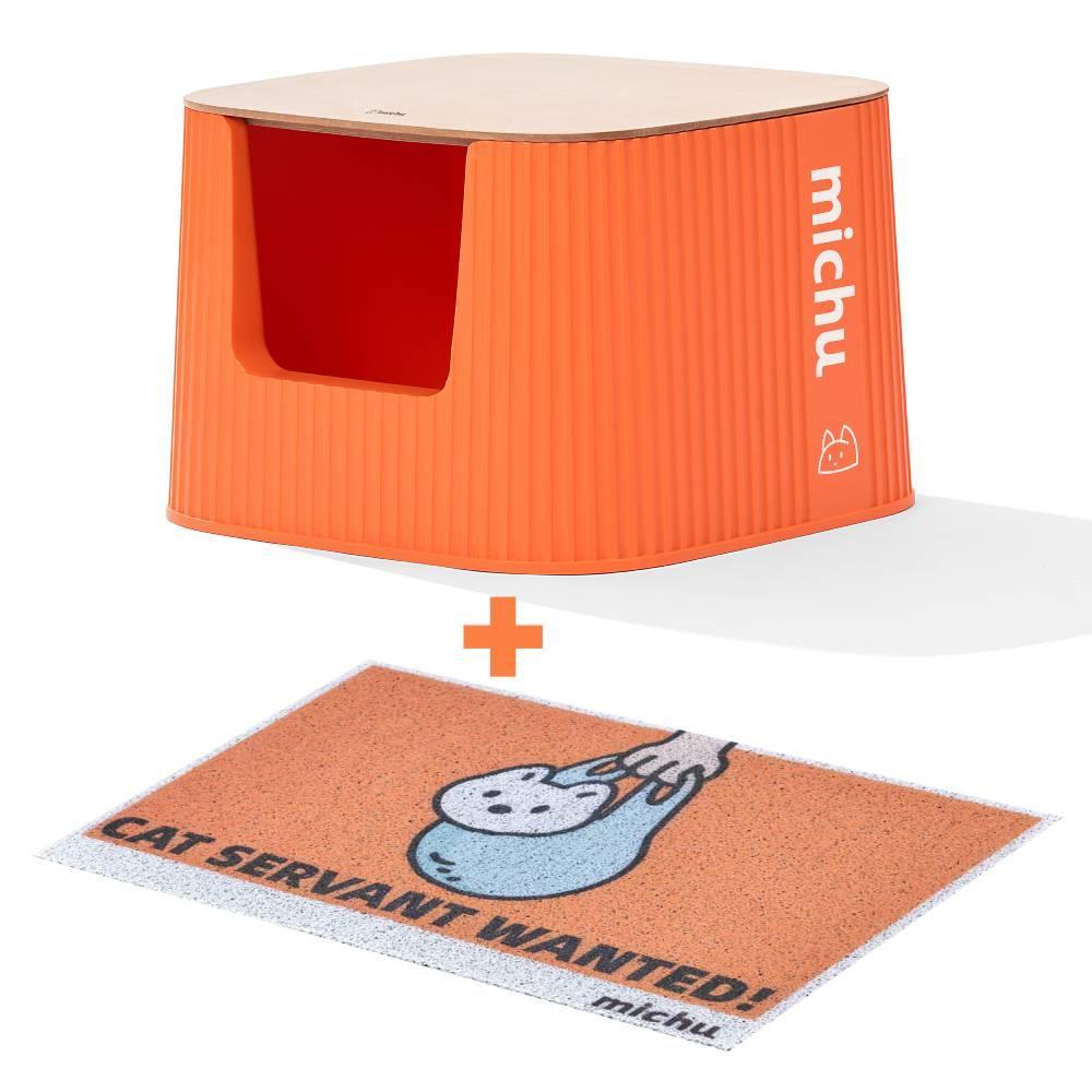 Michu XXL Coral Deluxe Cat Litter Box - Spacious Design