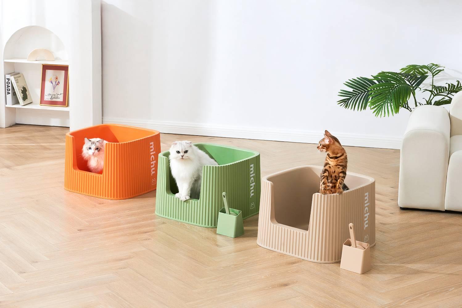 Michu XXL BoBa Deluxe Cat Litter Box - Spacious Design