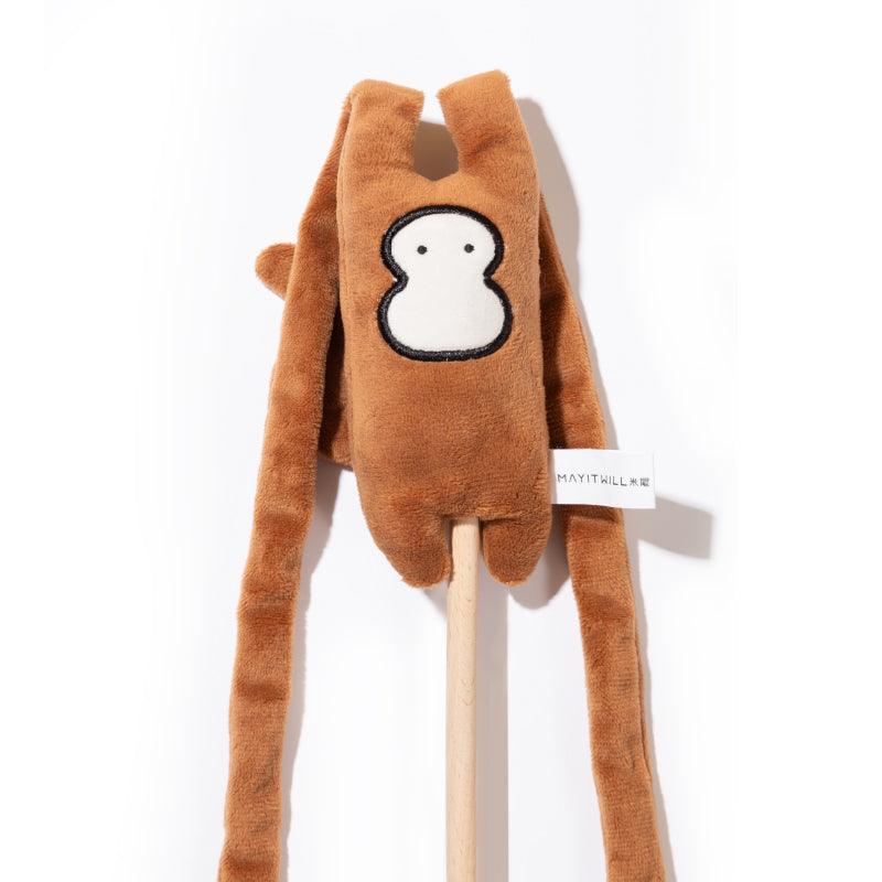 Michu Natural Interactive Cat Wand - Safe Hunting Distance Cat Toys for Indoor Cats
